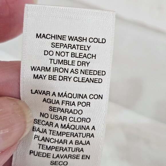 Chico's Linen Crocheted Lace Mix Vest, Zipper Pockets Size 1 Medium 8/10 White - Picture 5 of 8